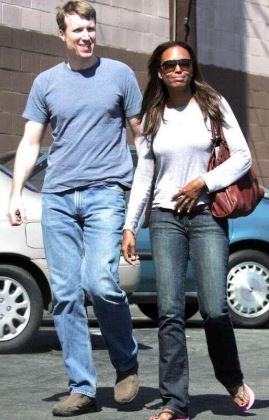 Jeff Tietjens with his former wife, Aisha Tyler